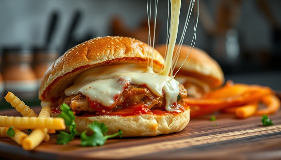 Mouthwatering Chicken Parmesan Slider with melted cheese