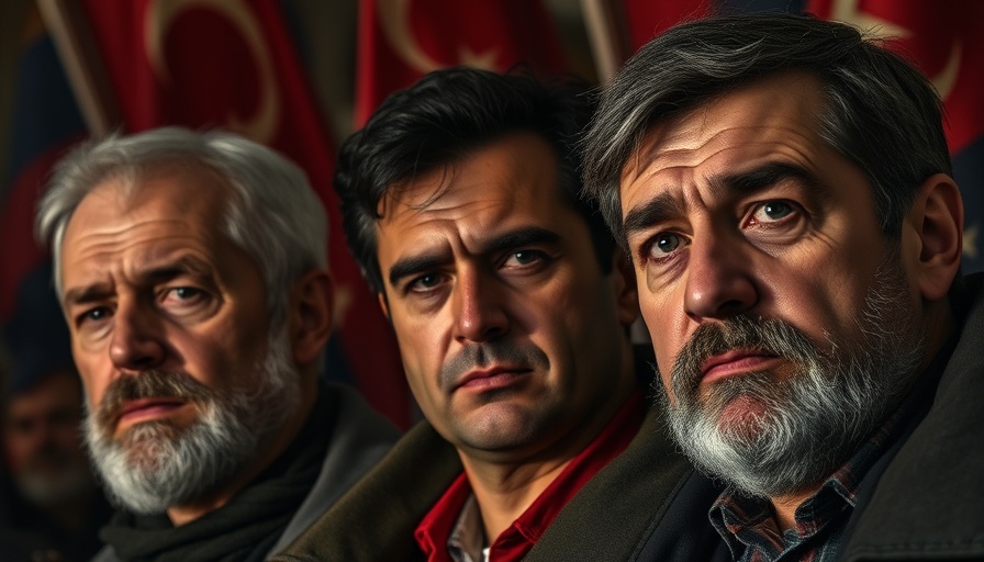 Armenian Christians plight protest, three concerned men advocating.