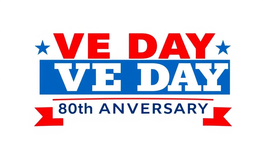 VE Day 80th Anniversary logo for Annandale VE Day celebrations.