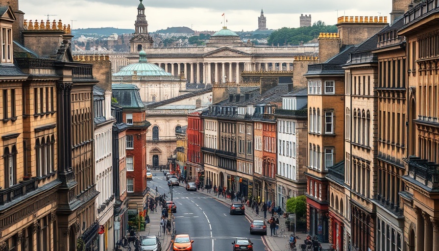 Edinburgh cityscape highlighting Scotland tenant protections, vibrant urban scene.