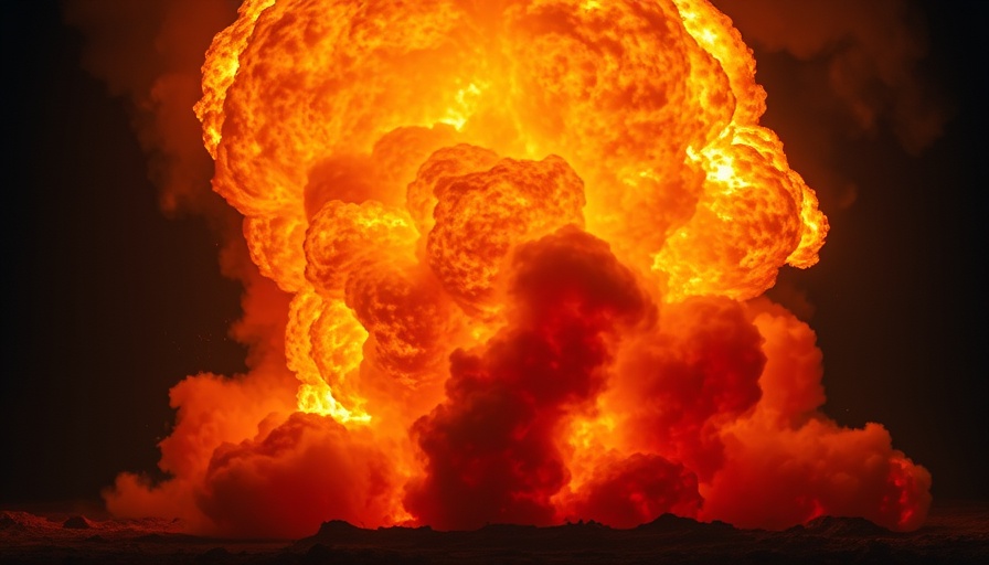 India Pakistan tensions escalated with fiery explosion depicting conflict.