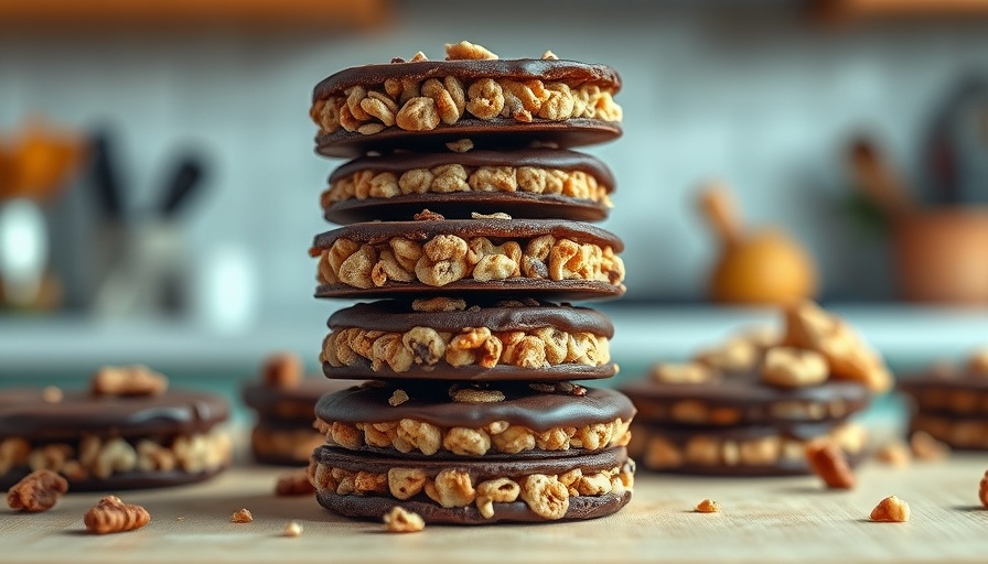 Close-up of delectable scotcharoos dessert bars.
