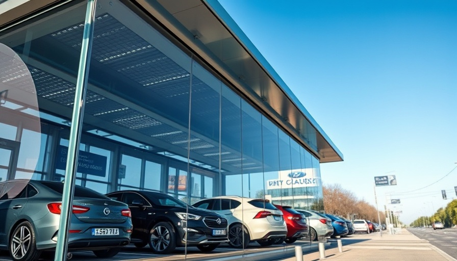 Carvana's innovative car vending machine on a sunny day.