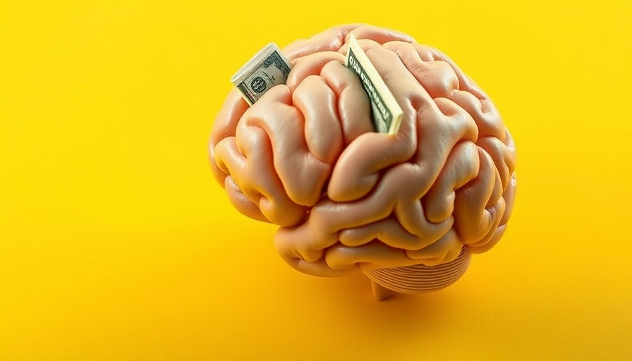 Brain model with dollar bill, symbolizing humanoid robotics startup investment.
