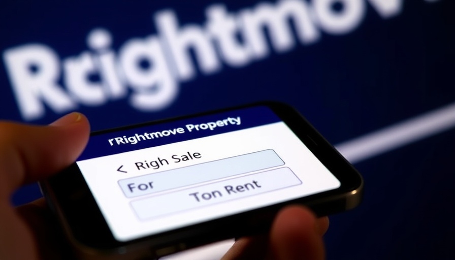 Rightmove mortgage and rental unit sales targets interface on smartphone