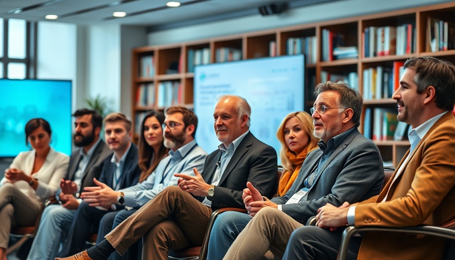 European startups growth panel discussion with speakers in a modern setting.