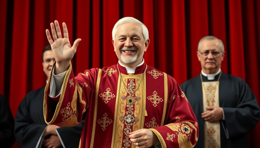 Clerical figure waving on balcony, Evangelicals view the first US Pope.