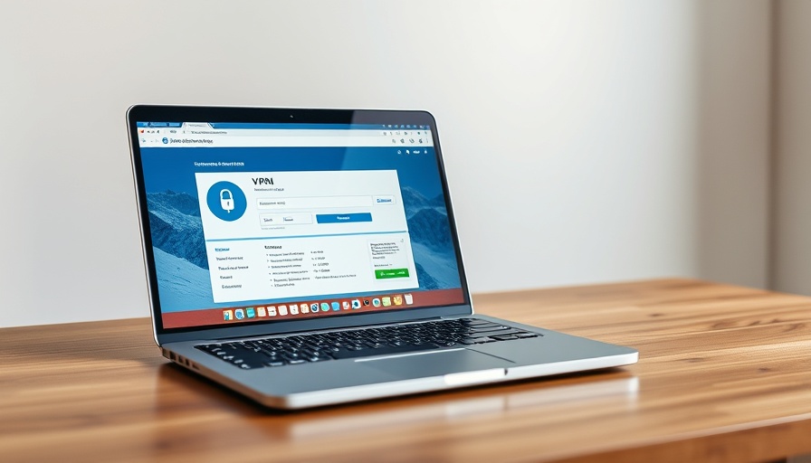 Sleek laptop showing VPN interface, highlighting best VPN deals.