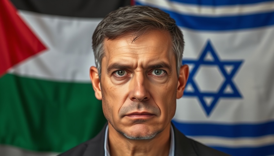 Sam Harris Zionism topic with overlapping Palestinian and Israeli flags.
