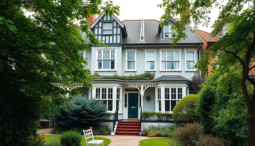 US buyers interest in UK housing: Victorian-style home with garden.