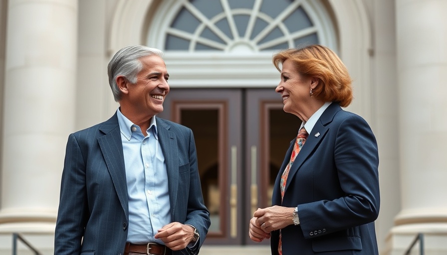 UK-EU trade deal discussion between two smiling political figures.
