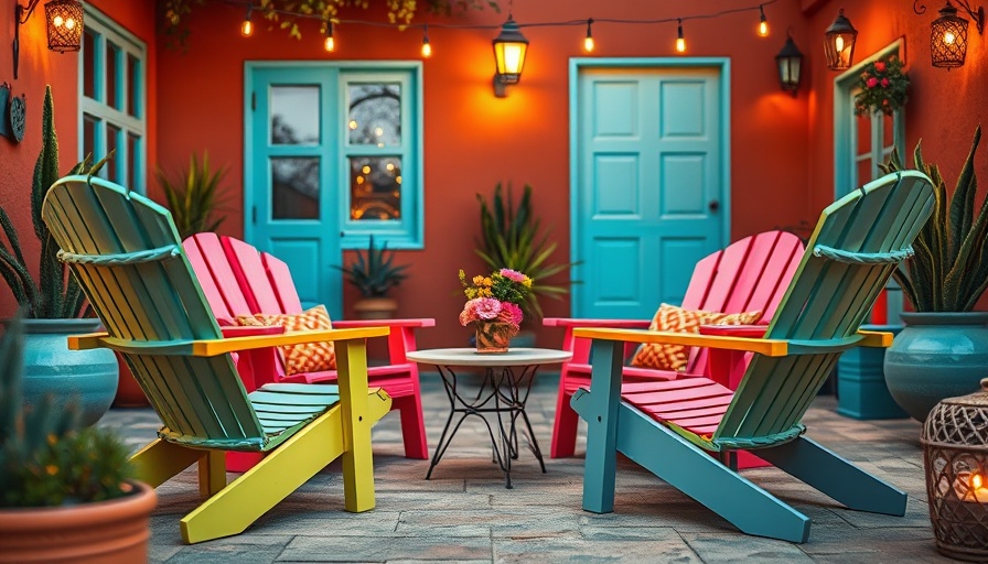 Aldi Acapulco garden chairs in a cozy, colorful patio setting.