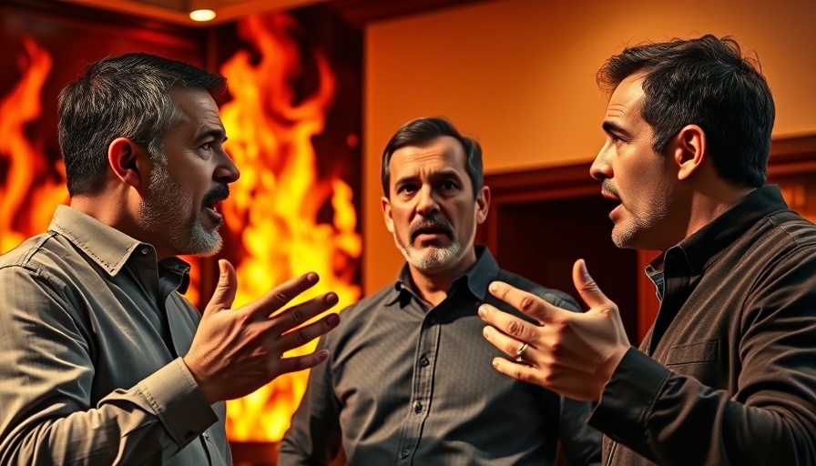 Engaging Faith Conversations with passionate expressions and fiery background.
