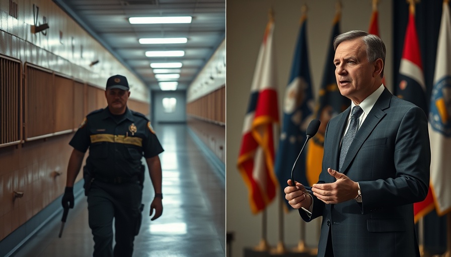 Prison overcrowding solutions discussed in contrasting image.
