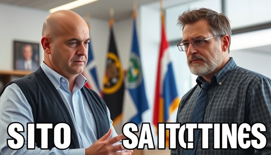 Border control and migration discussion with serious men in office setting.