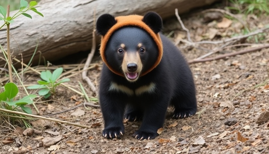 Cub found alone in US woods now being raised by wildlife staff in bear costumes