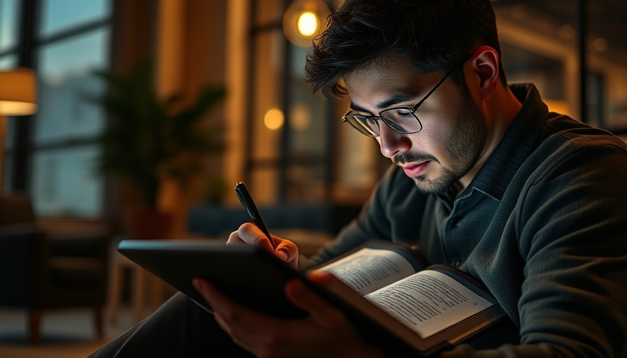 Focused individual studying 2 Timothy 1:1-2 passage, emphasizing Eternal Life in Christ Jesus.