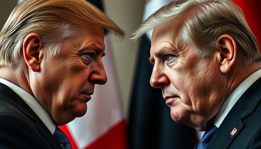 Diplomatic tension depicted with US and Iranian flags.