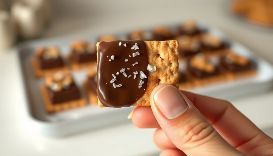 Elise Jesse’s S’mores Bites with chocolate and sea salt.