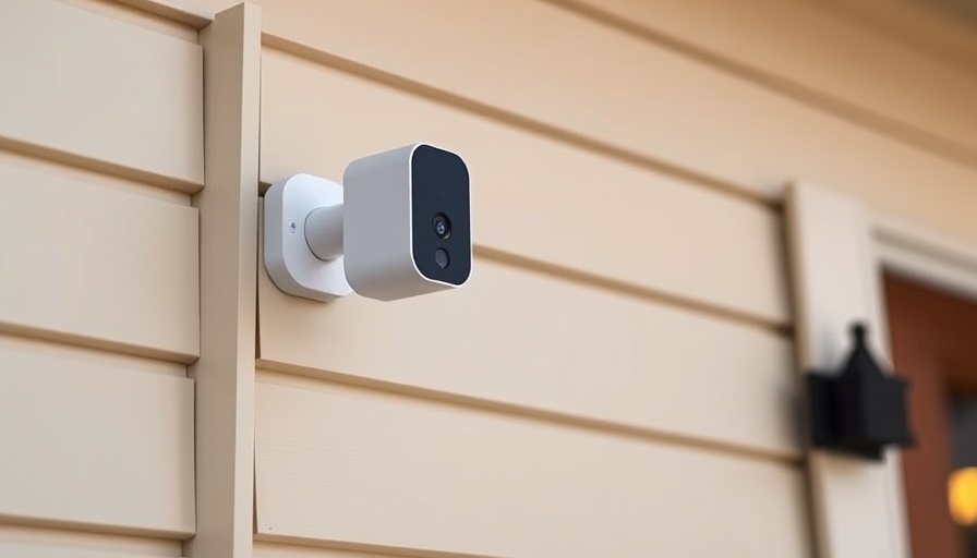 HomeKit Secure Video camera mounted on house wall