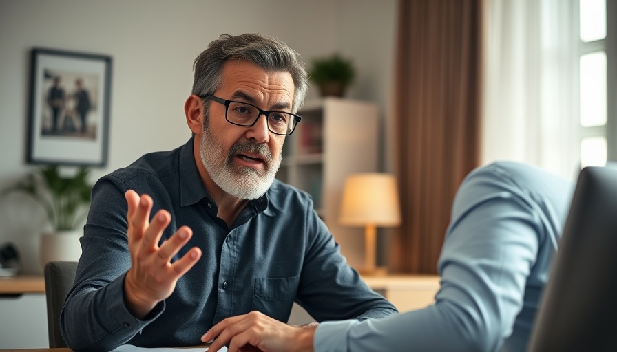 Man explaining steps reading Bible in home office, Cinematic Photo.