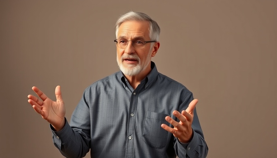 Middle-aged man discussing Web 3 ownership and utility in a studio.