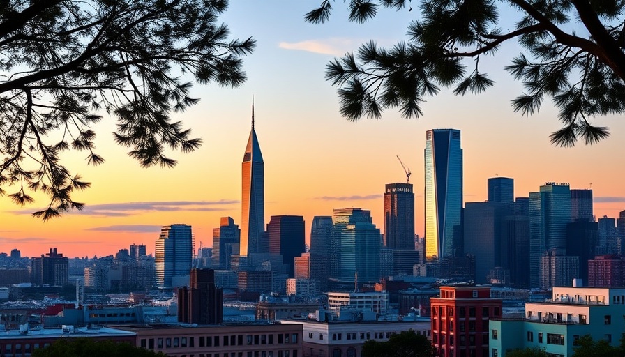 San Francisco skyline at sunset with skyscrapers and vibrant hues, reflecting the tech-driven innovation of AI startups in San Francisco.