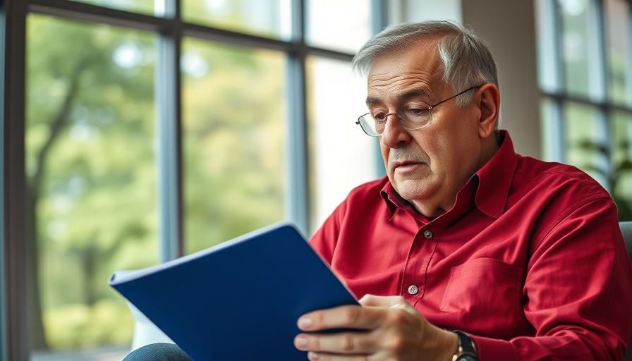 Elderly man managing credit wisely indoors