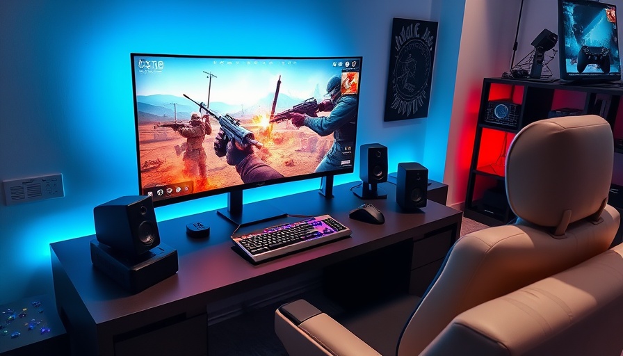 480Hz OLED gaming monitor setup showing shooter game.