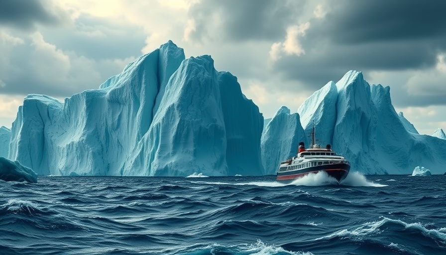 Icebergs and ships symbolizing future data intelligence challenges.