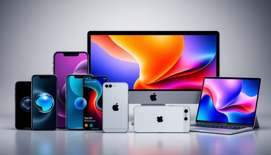 Apple personal AI technology displayed on various Apple devices.