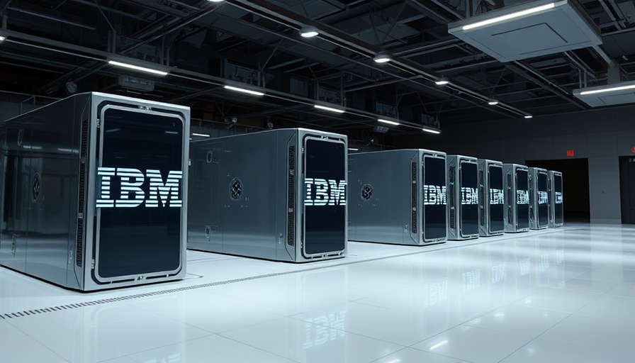Sleek IBM Quantum Computer setup in modern tech facility.
