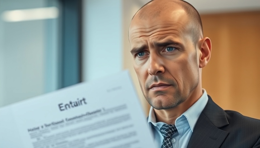 High Court Story: Concerned man holds legal document.
