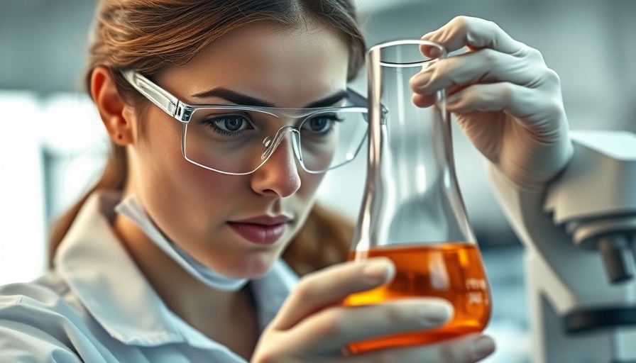 Female scientist rethinking lab tests in a laboratory