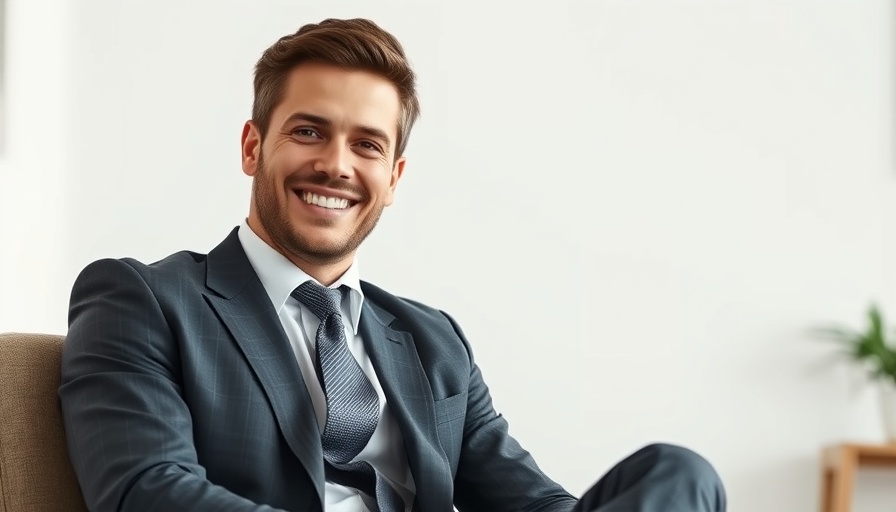 Confident man on sofa representing support for borrowers in retirement.