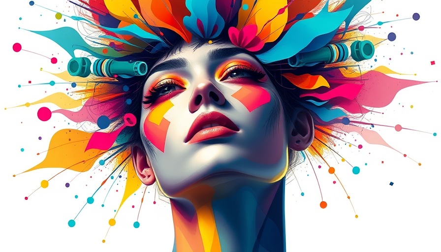 Abstract image representing the future of food and drug regulation with vibrant colors.
