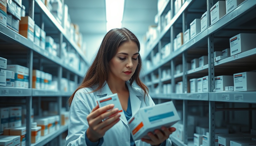 Pharmaceutical storage room in China showcasing vaccines reflecting industry growth.