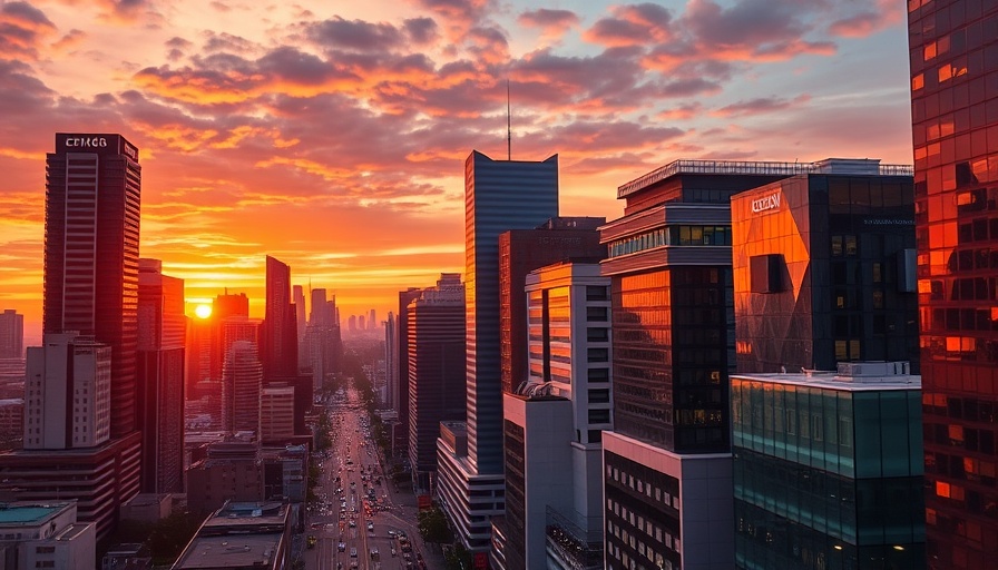 Trump's impact on the UK property market skyline at twilight