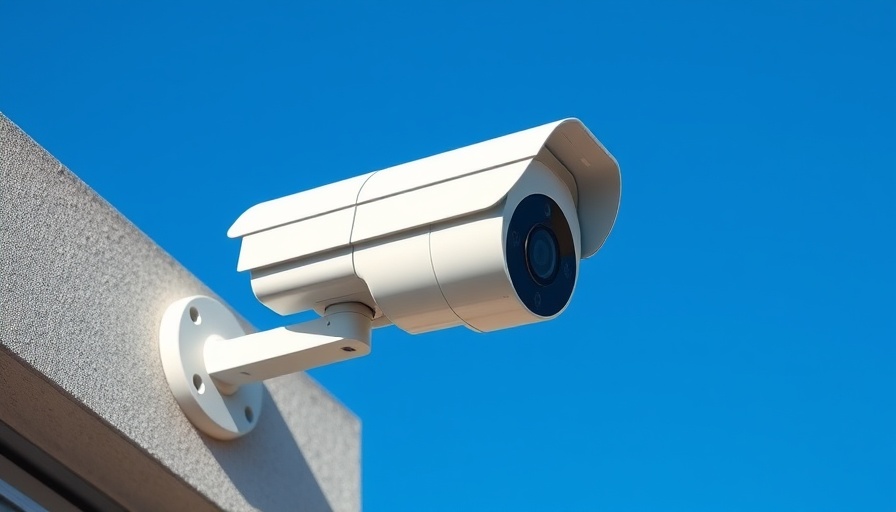 Modern solar-powered Wi-Fi security camera mounted on building.