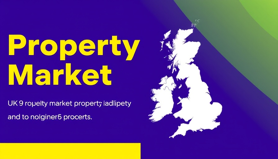 UK property market trends update with UK map silhouette