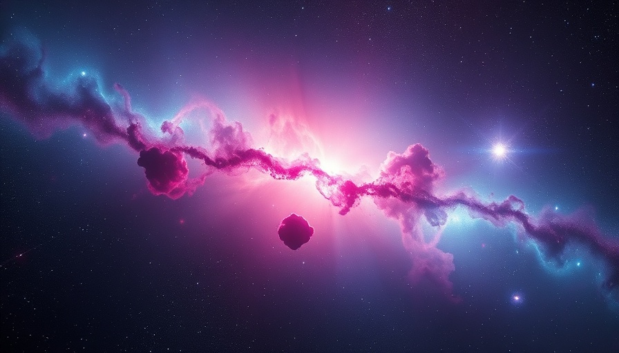 Lagoon Nebula's vibrant cosmic colors in space.