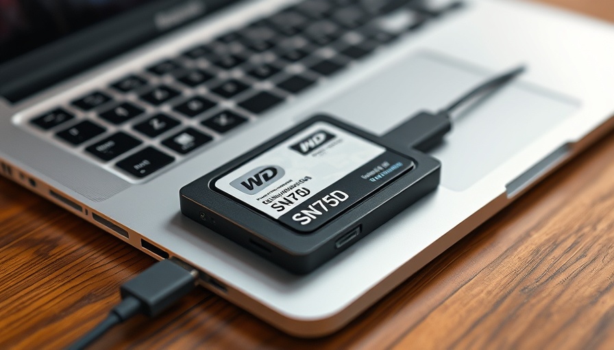 Creating a portable SSD backup drive on a laptop.
