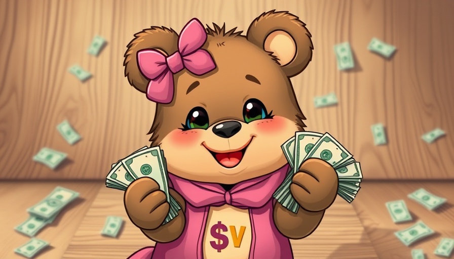 Colorful small savings challenges with bear and money theme.