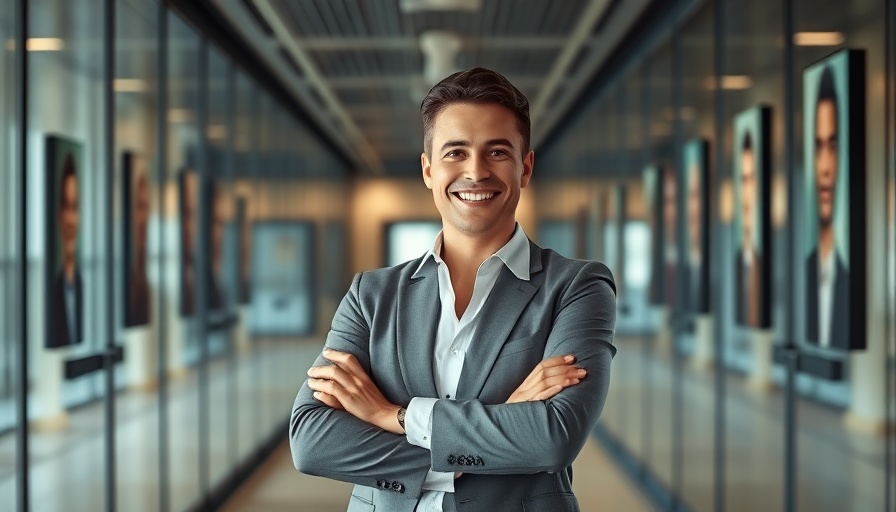 Professional in office promoting UK homebuying process improvement.