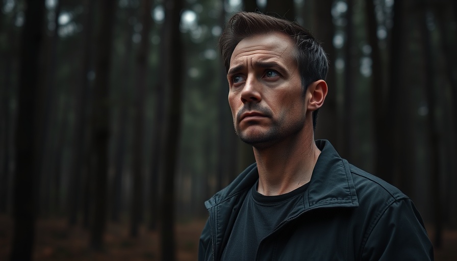A man looks concerned about job losses while AI threats rise.
