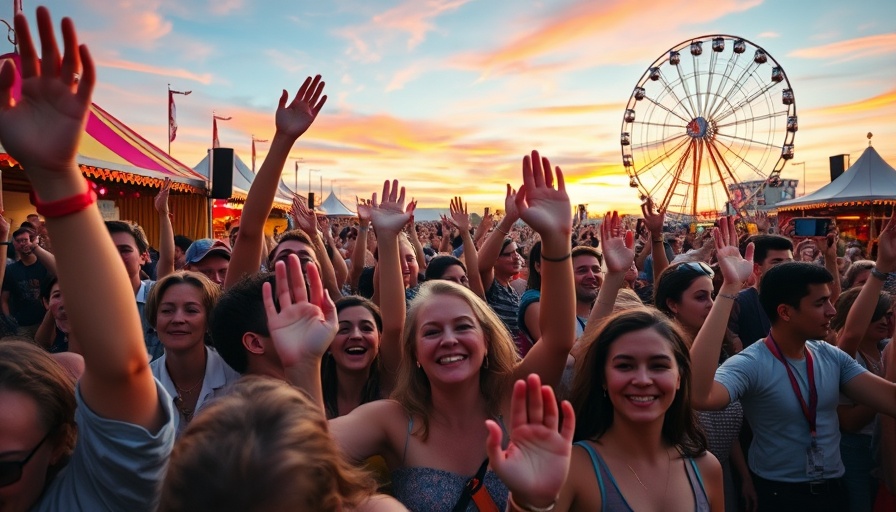 Youth Beatz Festival 2025 crowd in front of Ferris wheel.
