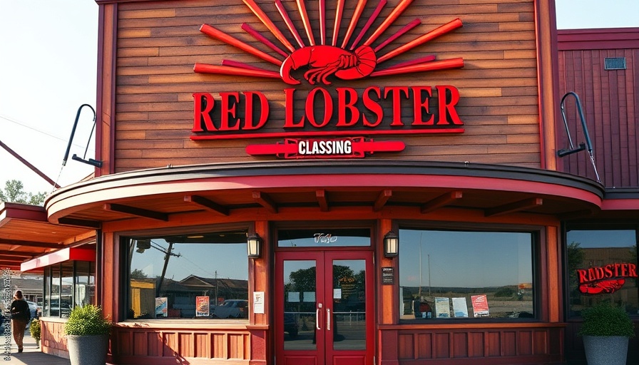 Red Lobster restaurant front during Crabfest 2025