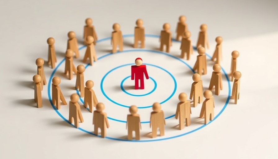Wooden figurines in circles highlighting customer service issues.
