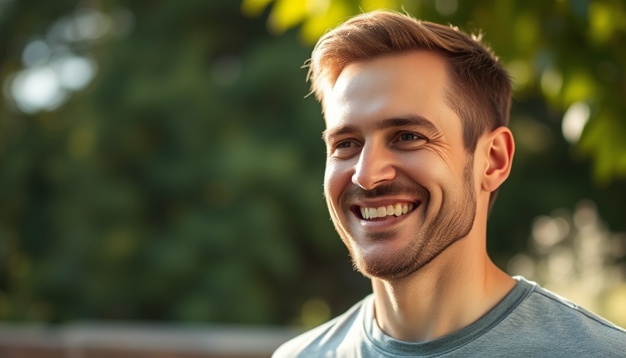 Smiling man outdoors in sunlight, discussing scaling strategies for startups.
