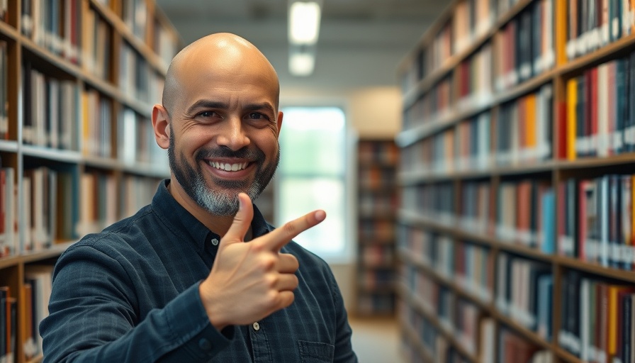 Man in library comparing holding and trading companies
